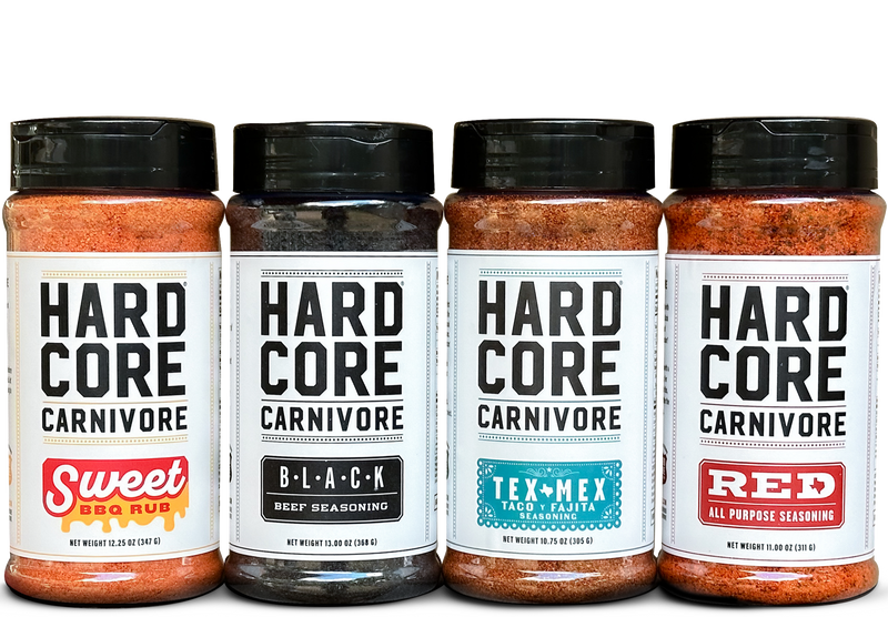 Hardcore Carnivore: Black NO SALT sodium-free shaker jar