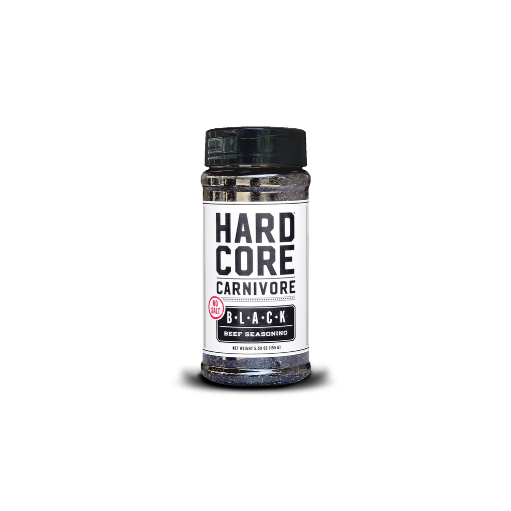 Hardcore Carnivore: Black NO SALT sodium-free shaker jar