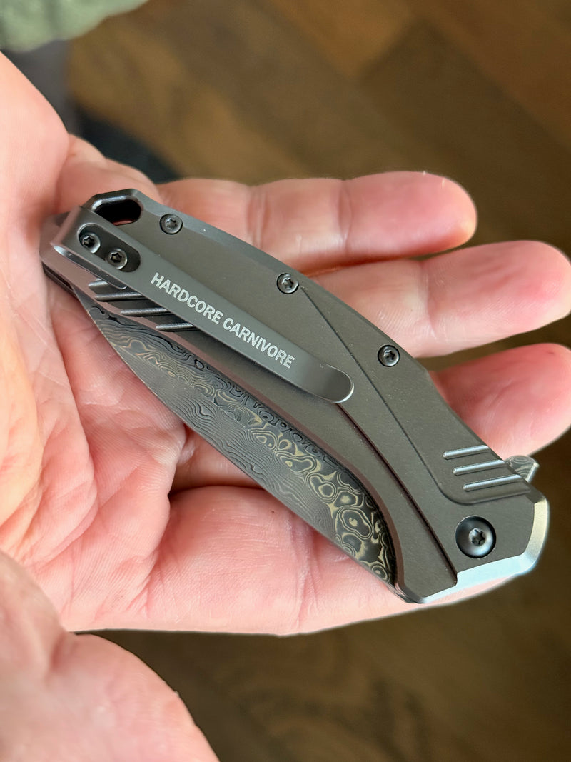 Hardcore Carnivore Folding Steak Pocket Knife