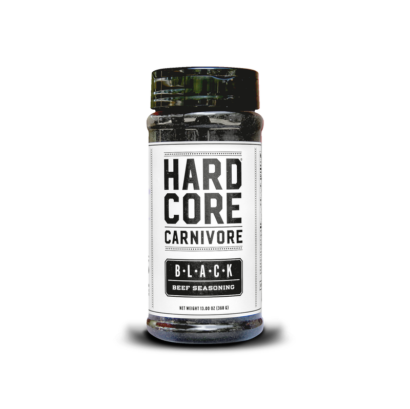 Hardcore Carnivore: Black NO SALT sodium-free shaker jar