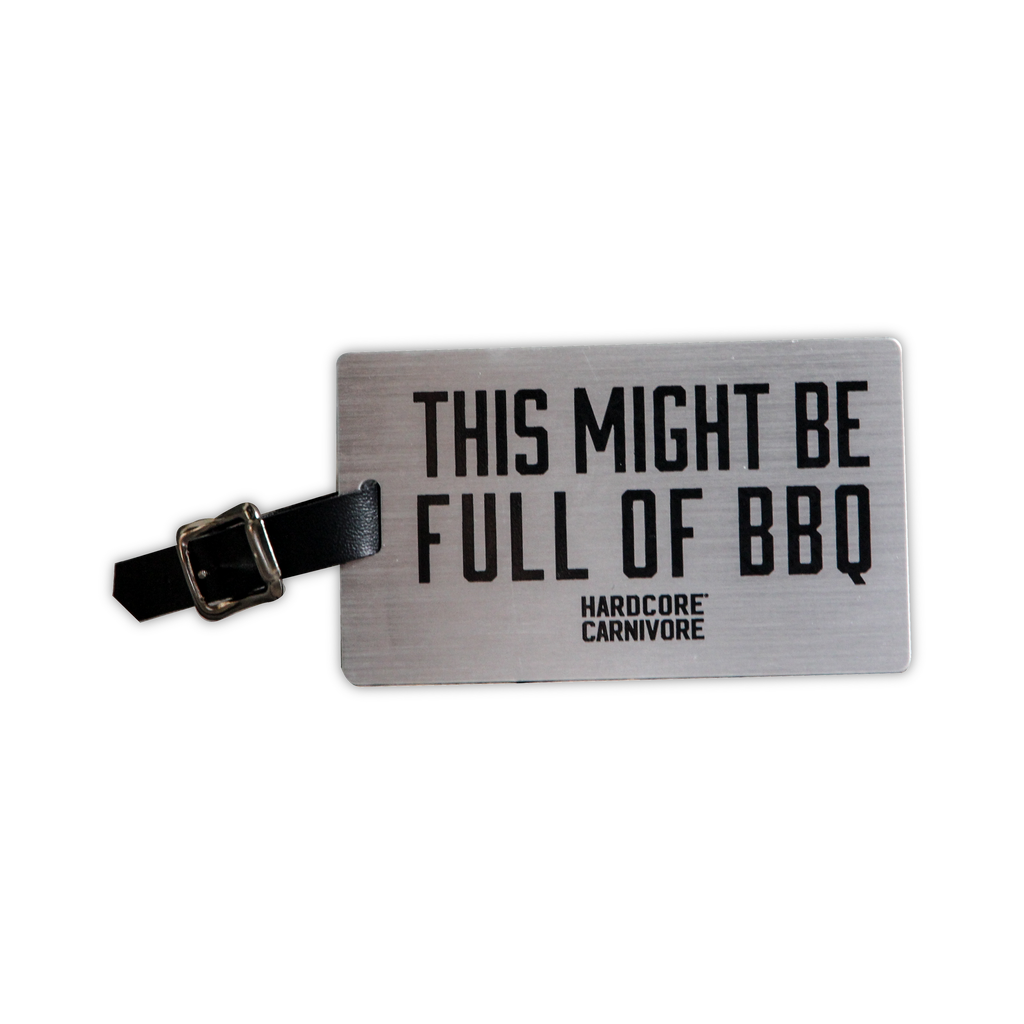 Hardcore Carnivore BBQ Luggage Tag