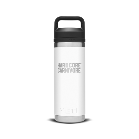 REAL YETI 18 Oz. Laser Engraved Black Stainless Steel Yeti Rambler Bottle  With Chug Cap Personalized Vacuum Insulated YETI 